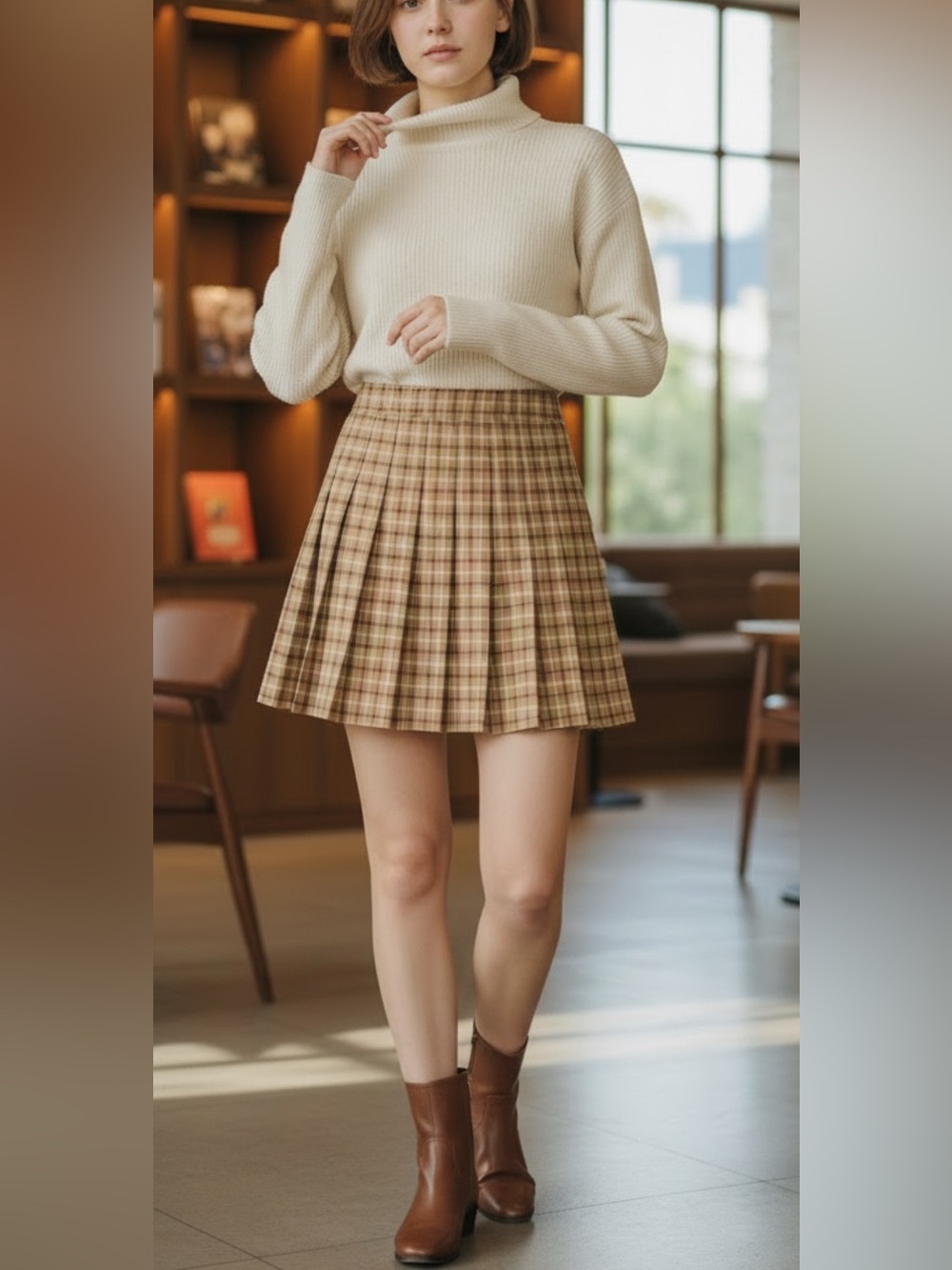 Forever 21 Plaid‎ Pleated Tartan Mini Skirt SZ XS (0-2) Juniors